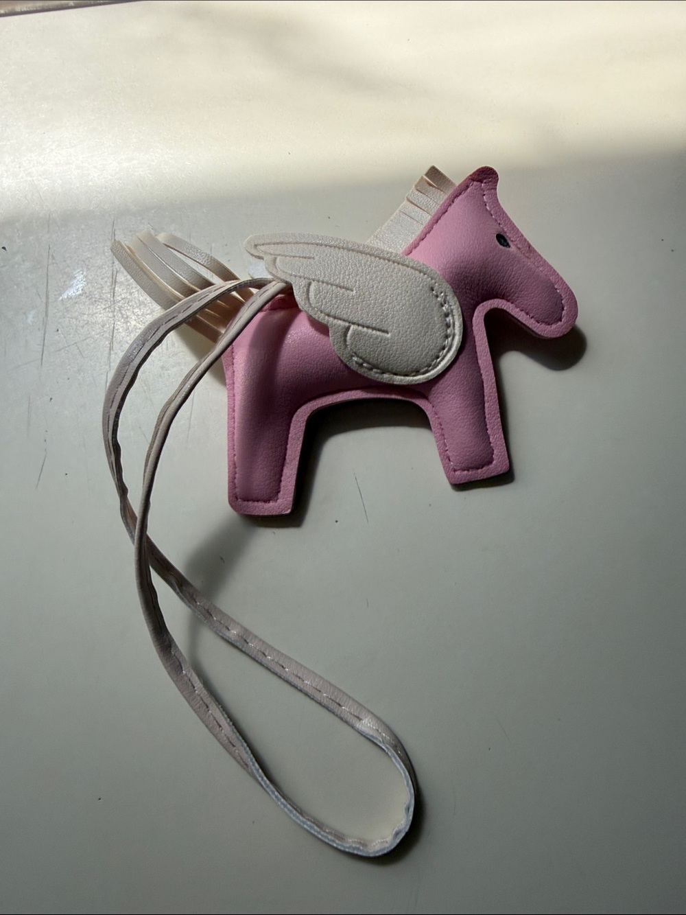 Pink Pegasus Plush Lanyard Bag Charm